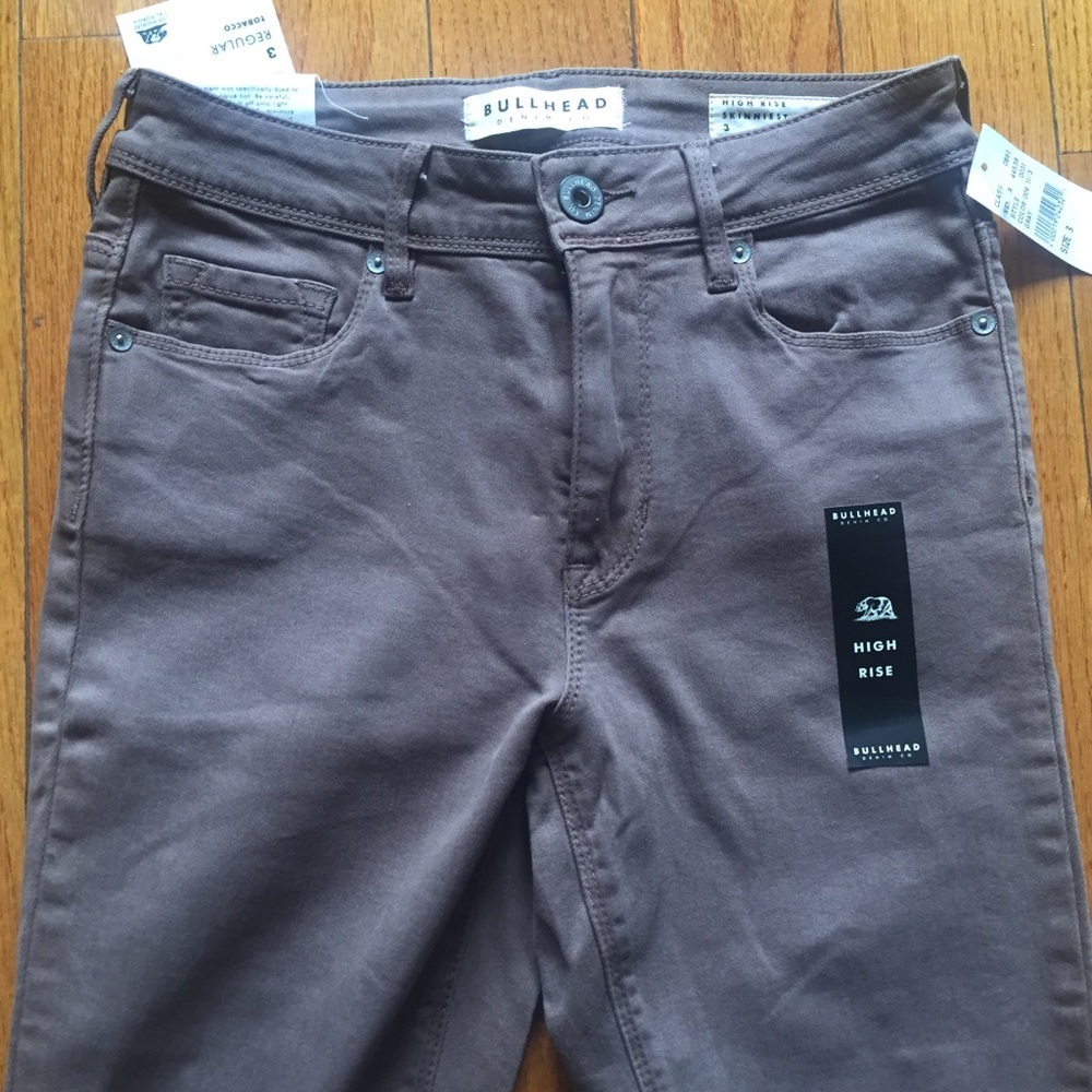 Bullhead Denim Jeans Tobacco High Rise Skinniest